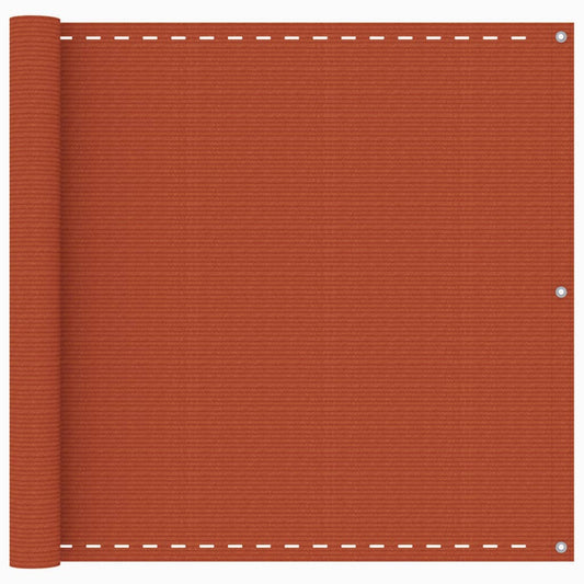 Balkon-Sichtschutz Orange 90x500 cm HDPE