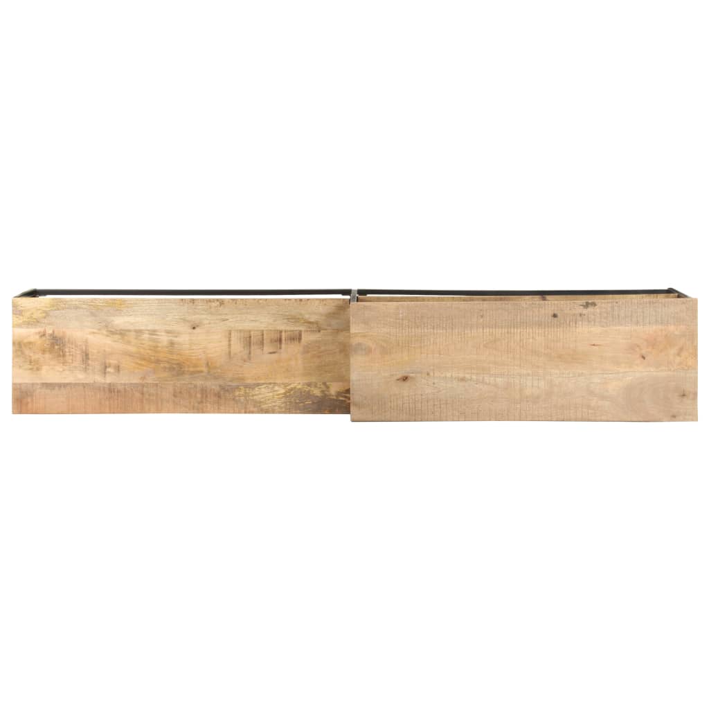 TV-Schrank 180x30x50 cm Raues Mangoholz