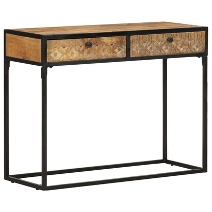 Konsolbord 100x35x75 cm mango massivt træ
