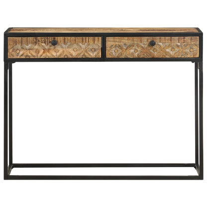 Konsolbord 100x35x75 cm mango massivt træ