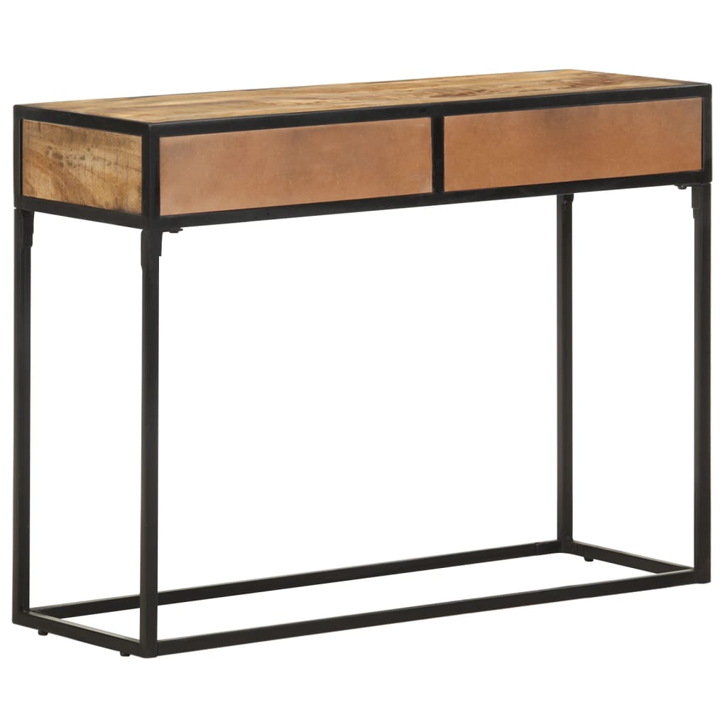Konsolbord 100x35x75 cm mango massivt træ