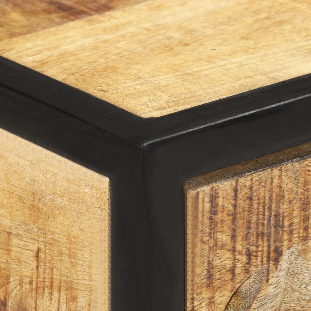 Konsolbord 100x35x75 cm mango massivt træ