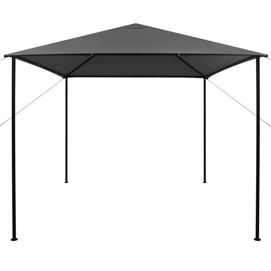 Pavillon 3x3 m Anthrazit Stoff und Stahl 180 g/m²