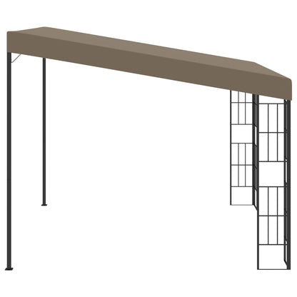 Wand-Pavillon 3x3 m Taupe Stoff