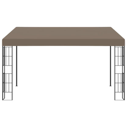 Wand-Pavillon 4x3 m Taupe Stoff