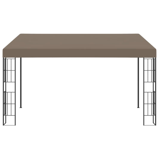 Wand-Pavillon 4x3 m Taupe Stoff