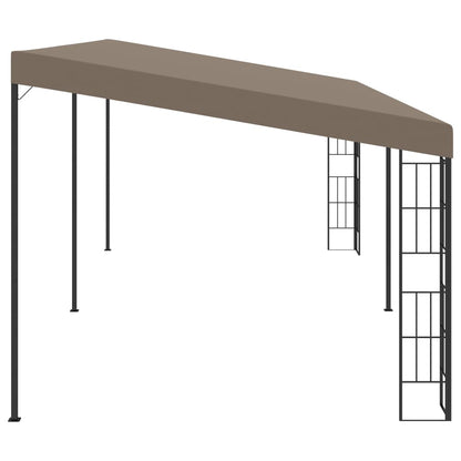 Wand-Pavillon 6x3 m Taupe Stoff