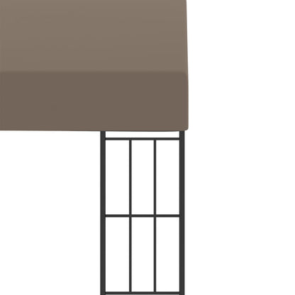 Wand-Pavillon 6x3 m Taupe Stoff