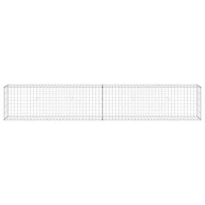 Gabionenwand mit Abdeckung Verzinkter Stahl 300x30x50 cm