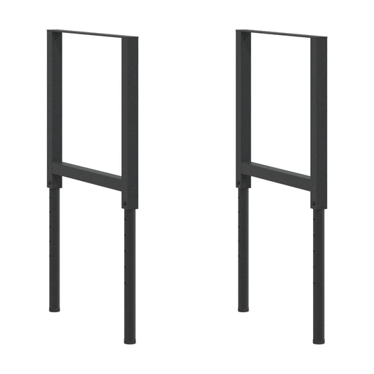 Werkbankgestell Verstellbar 2 Stk. Metall 55x(69-95,5) cm