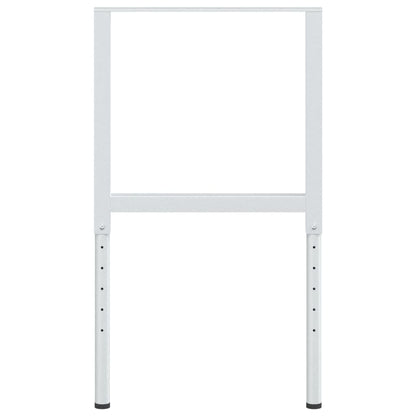 Werkbankgestell Verstellbar 2 Stk. Metall 55x(69-95,5) cm Grau