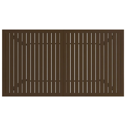 Havebord Brun 140x80x72 cm Stål