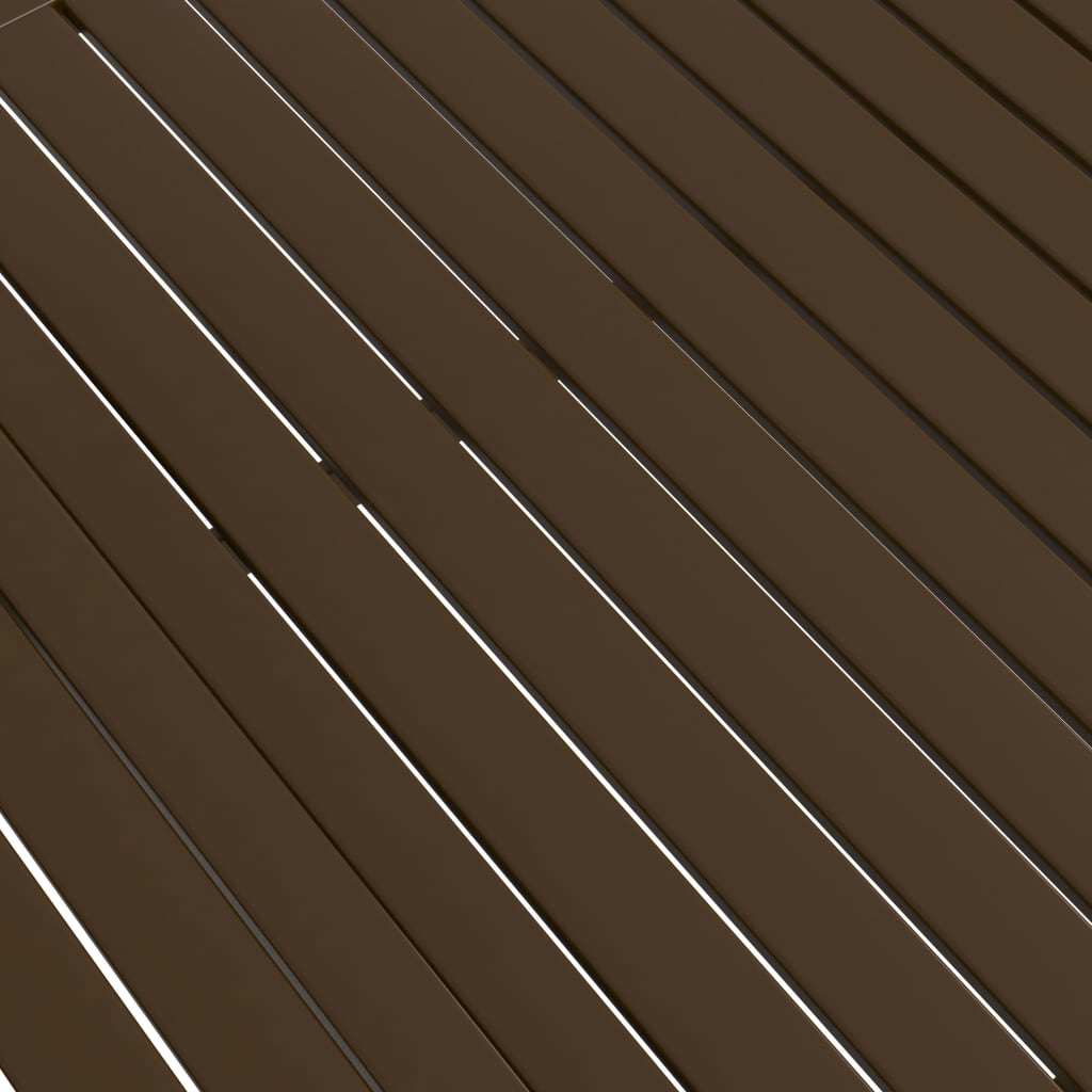 Havebord Brun 140x80x72 cm Stål