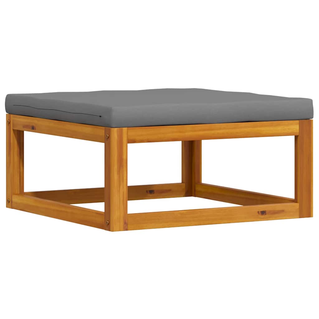 3-tlg. Garten-Lounge-Set mit Kissen Massivholz Akazie