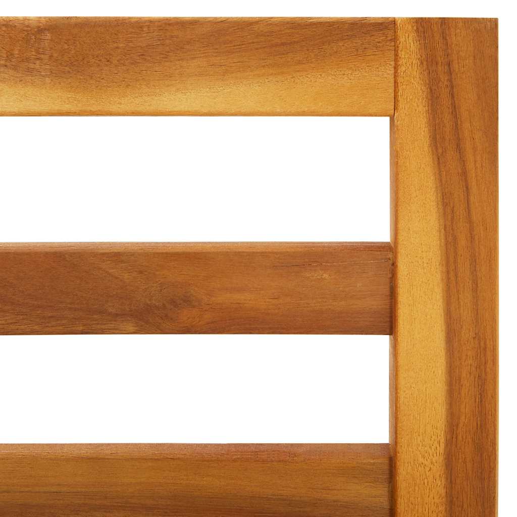 Modular-Ecksofa mit Cremeweißen Kissen Akazie Massivholz