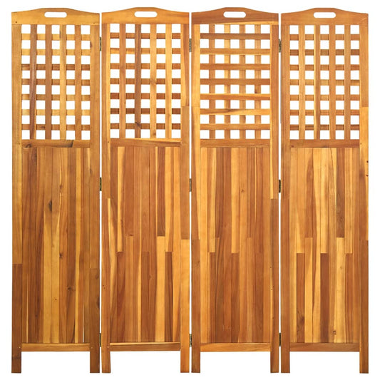 4-delt rumdeler 161x2x170 cm akacie massivt træ