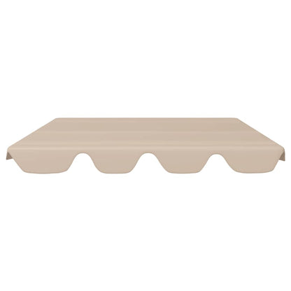 Ersatzdach für Hollywoodschaukel Beige 188/168x145/110 cm