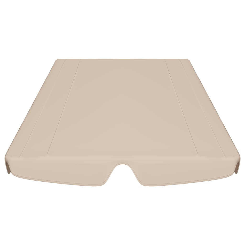 Ersatzdach für Hollywoodschaukel Beige 188/168x145/110 cm