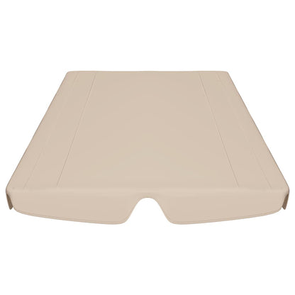 Ersatzdach für Hollywoodschaukel Beige 188/168x145/110 cm