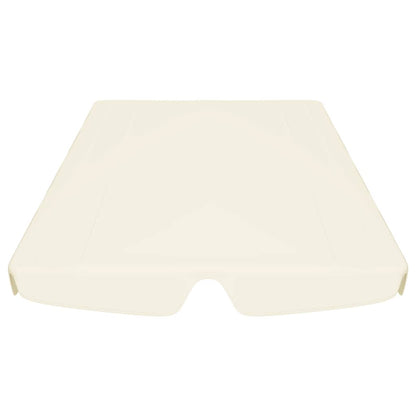 Ersatzdach für Hollywoodschaukel Creme 188/168x145/110 cm