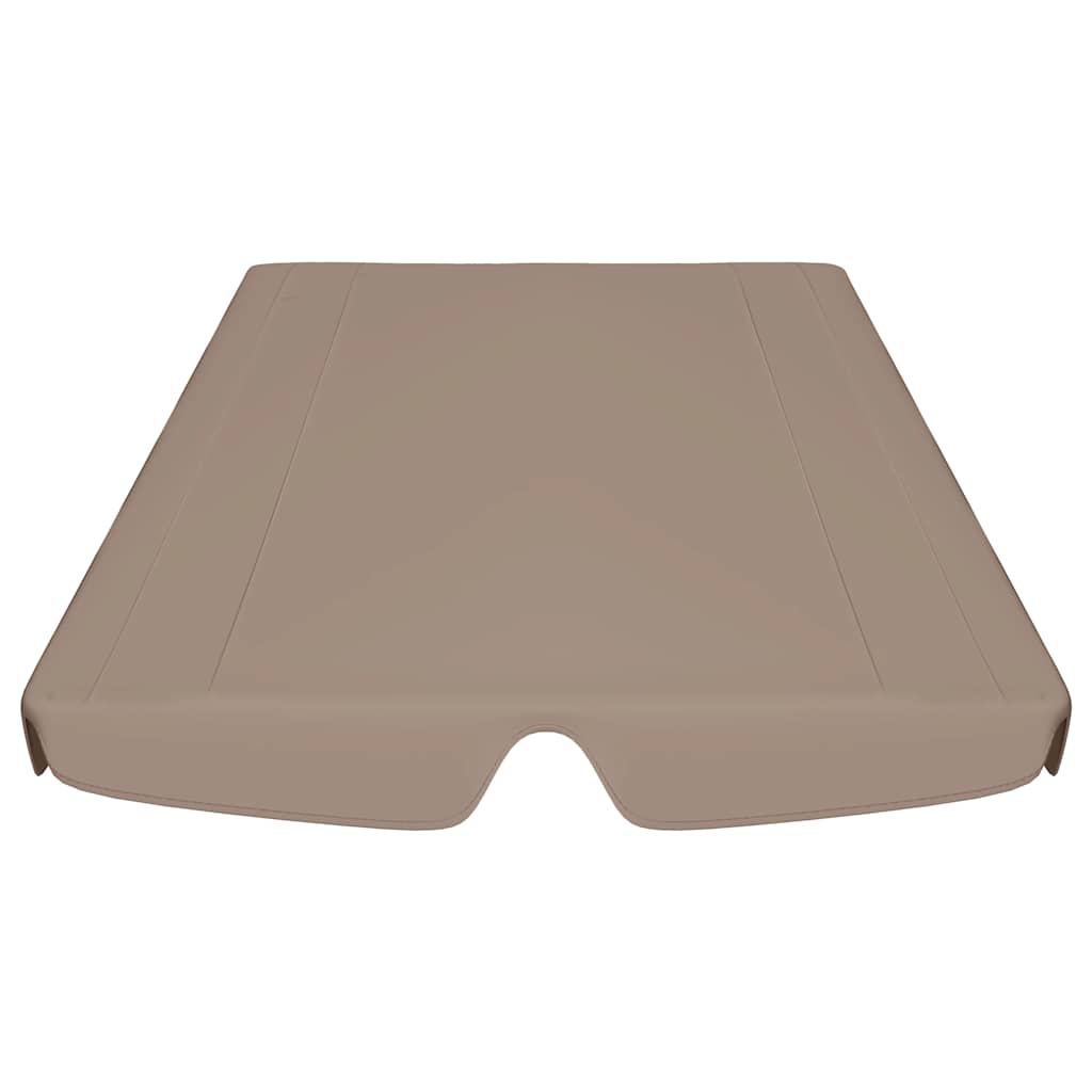 Ersatzdach für Hollywoodschaukel Taupe 188/168x145/110 cm