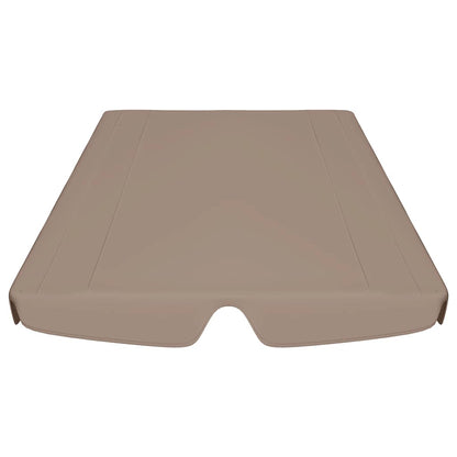 Ersatzdach für Hollywoodschaukel Taupe 188/168x145/110 cm