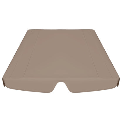 Ersatzdach für Hollywoodschaukel Taupe 188/168x145/110 cm