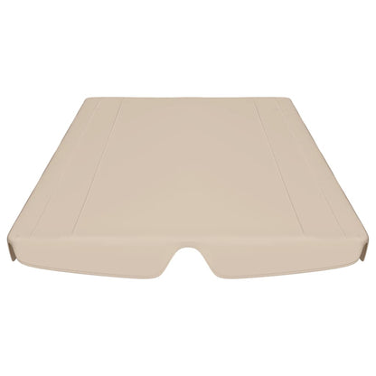 Ersatzdach für Hollywoodschaukel Beige 150/130x105/70 cm
