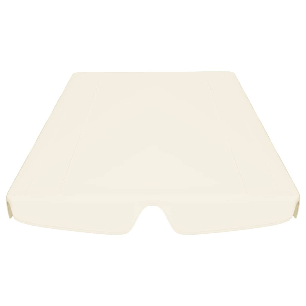 Ersatzdach für Hollywoodschaukel Creme 150/130x105/70 cm