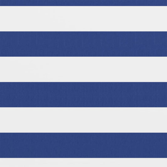 Balkon-Sichtschutz Weiß und Blau 90x400 cm Oxford-Gewebe