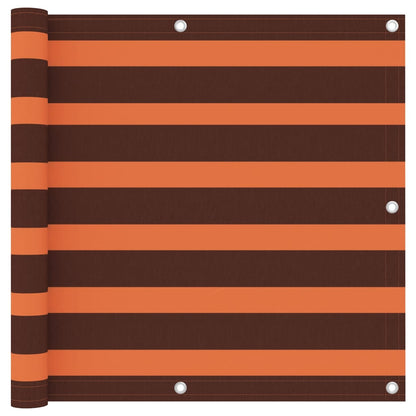 Balkon-Sichtschutz Orange und Braun 90x300 cm Oxford-Gewebe