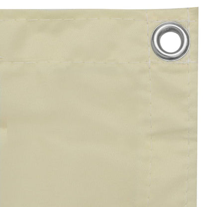 Balkon-Sichtschutz Creme 120x300 cm Oxford-Gewebe