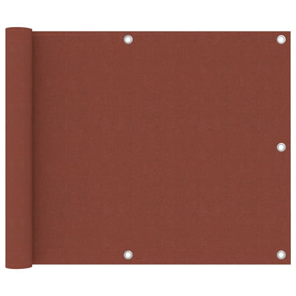 Balkon-Sichtschutz Terrakotta-Rot 75x300 cm Oxford-Gewebe
