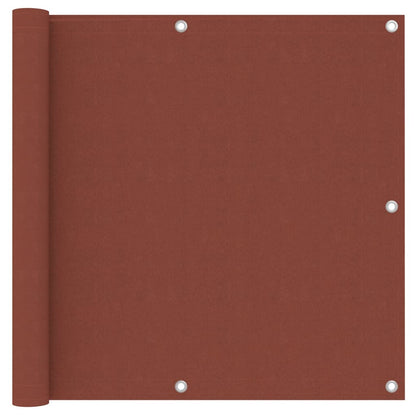 Balkon-Sichtschutz Terrakotta-Rot 90x300 cm Oxford-Gewebe