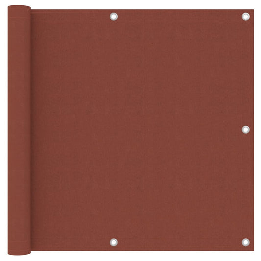 Balkon-Sichtschutz Terrakotta-Rot 90x300 cm Oxford-Gewebe