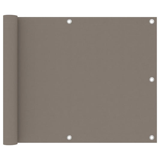 Balkon-Sichtschutz Taupe 75x300 cm Oxford-Gewebe
