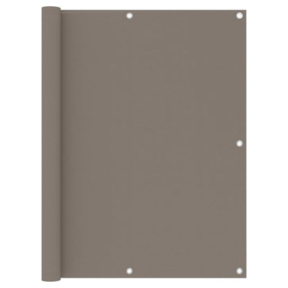 Balkon-Sichtschutz Taupe 120x500 cm Oxford-Gewebe