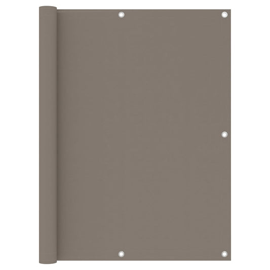 Balkon-Sichtschutz Taupe 120x500 cm Oxford-Gewebe