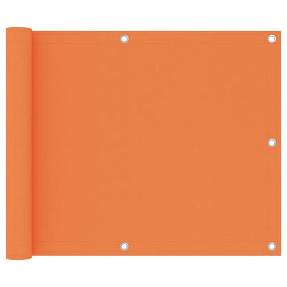 Balkon-Sichtschutz Orange 75x500 cm Oxford-Gewebe