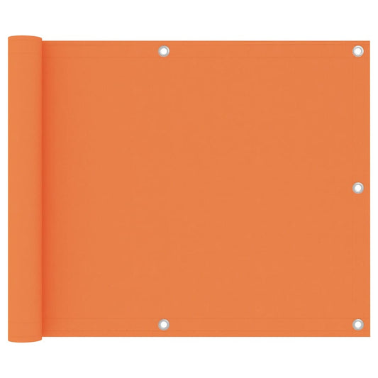 Balkon-Sichtschutz Orange 75x500 cm Oxford-Gewebe