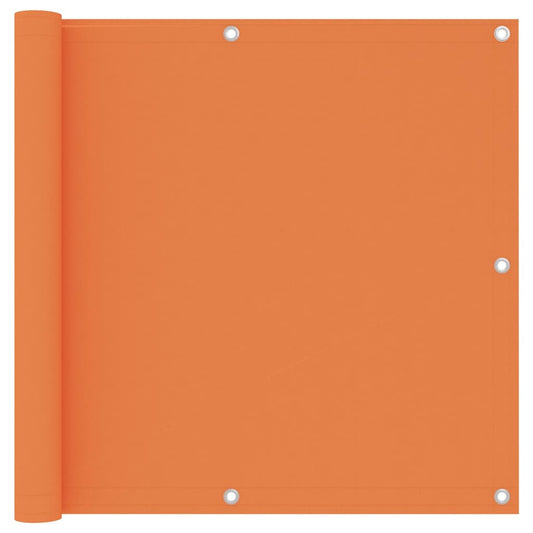 Balkon-Sichtschutz Orange 90x500 cm Oxford-Gewebe