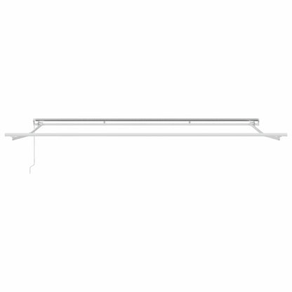 Markise Weiß 4 × 3,5 m Metall
