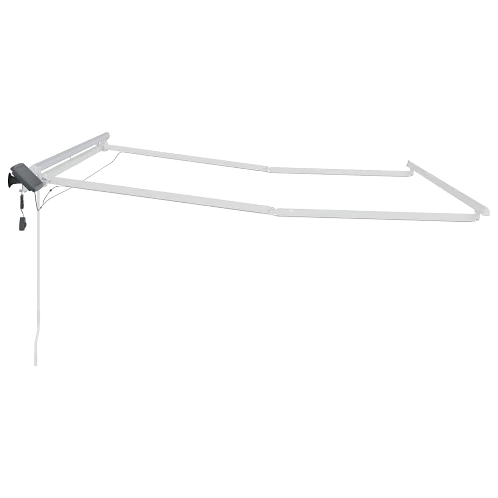 Markise mit Weiß 3 x 2,5 m Metall