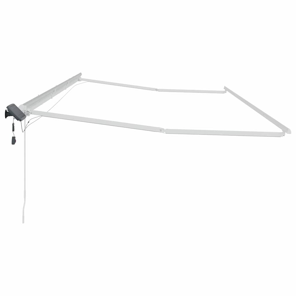 Markise mit Weiß 6 x 3 m Metall