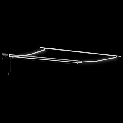 Markise mit Weiß 4,5 × 3,5 m Metall