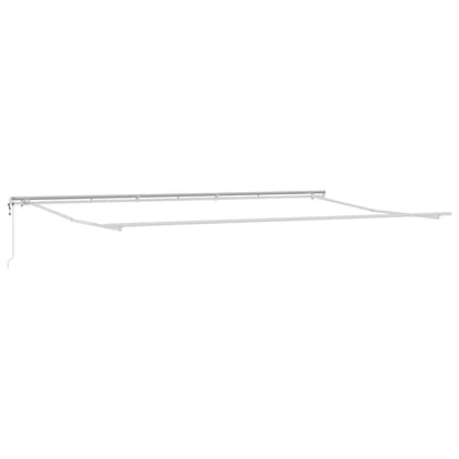 Markise Weiß 6 x 3 m Metall