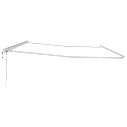 Markise Weiß 6 x 3 m Metall