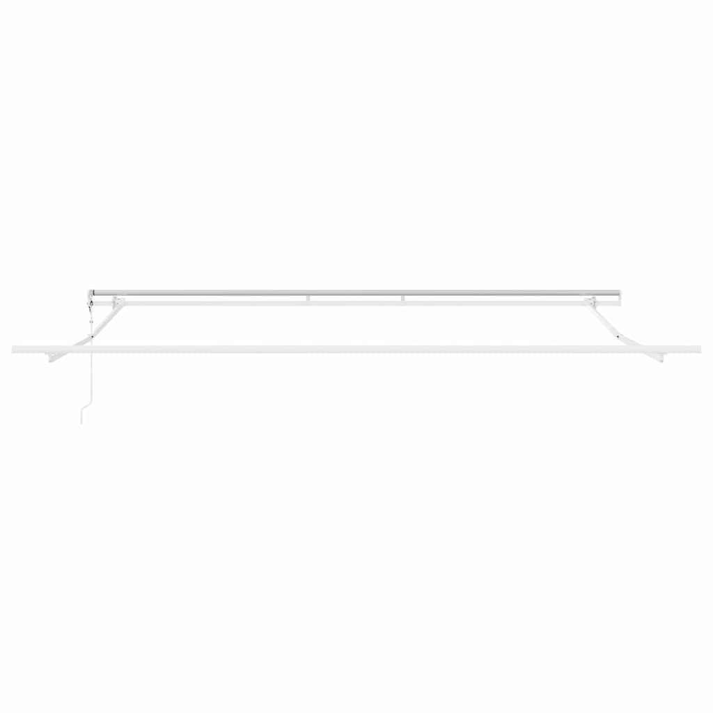 Markise Weiß 4 × 3,5 m Metall
