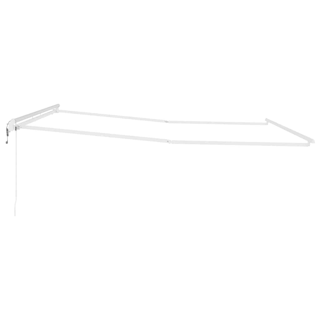 Markise Weiß 5 × 3,5 m Metall