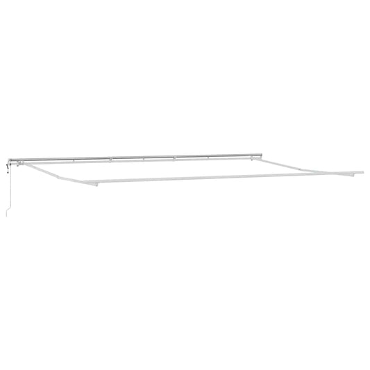 Markise Weiß 6 × 3,5 m Metall